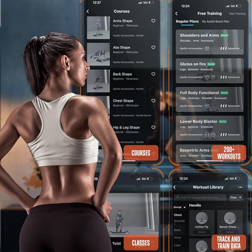 SQUATZ Apollo Board Mini: 150lb Resistance Smart Cable Machine, Functional Trainer for Full Body Workouts, Full Body Stren...