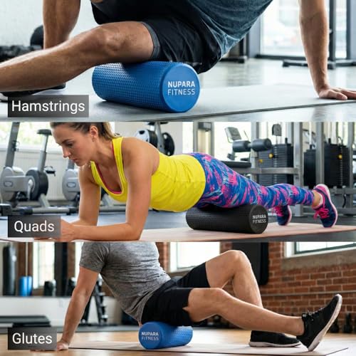 NUPARA FITNESS Foam Roller for Back, Legs, and Deep Tissue Muscles. Muscle Roller for Running, Cycling, Sports, Exercise, ...