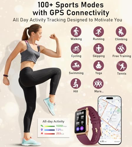Smart Watch Health Fitness Tracker with 24/7 Heart Rate, Blood Oxygen Blood Pressure Sleep Monitor, 115 Sports Modes, Step...