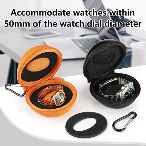 HELMDY Watch Travel Case for Women: Portable Single Watch Box Organizer Travel Watch Case 1 Slot - Fits all Wristwatches &...