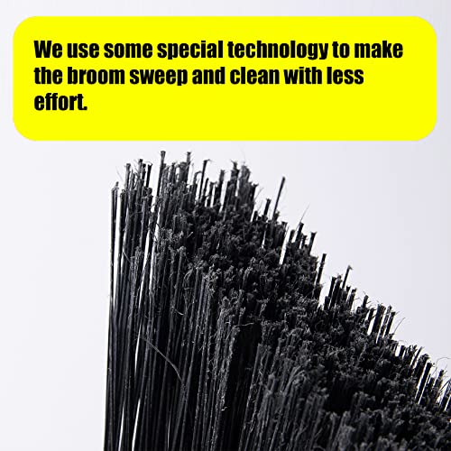 Yocada Heavy-Duty Broom Outdoor Commercial for Courtyard Garage Lobby Mall Market Floor Home Kitchen Room Office Pet Hair ...