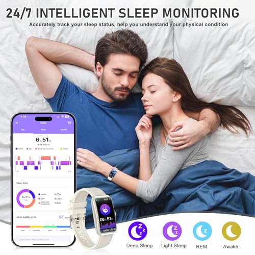 Fitness Tracker with 24/7 Heart Rate, Blood Oxygen, Sleep Tracker, Waterproof Fitness Watch, Activity Tracker with Step Tr...