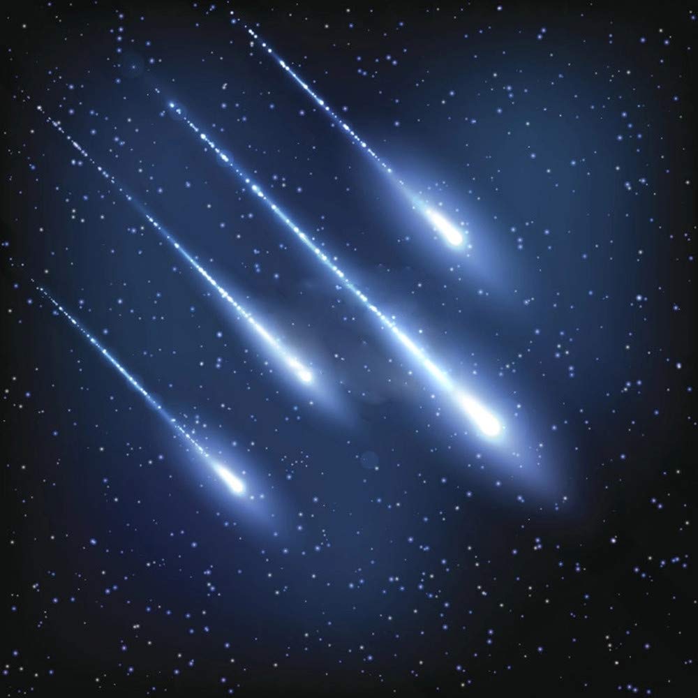 Amki 108Pcs*0.04In*13.1Ft Pure White 18Led Meteor Shooting Stars Effect Fiber Optic Lights Kit 20 Modes Meteor Light Engine With Bluetooth+Rf Remote Control