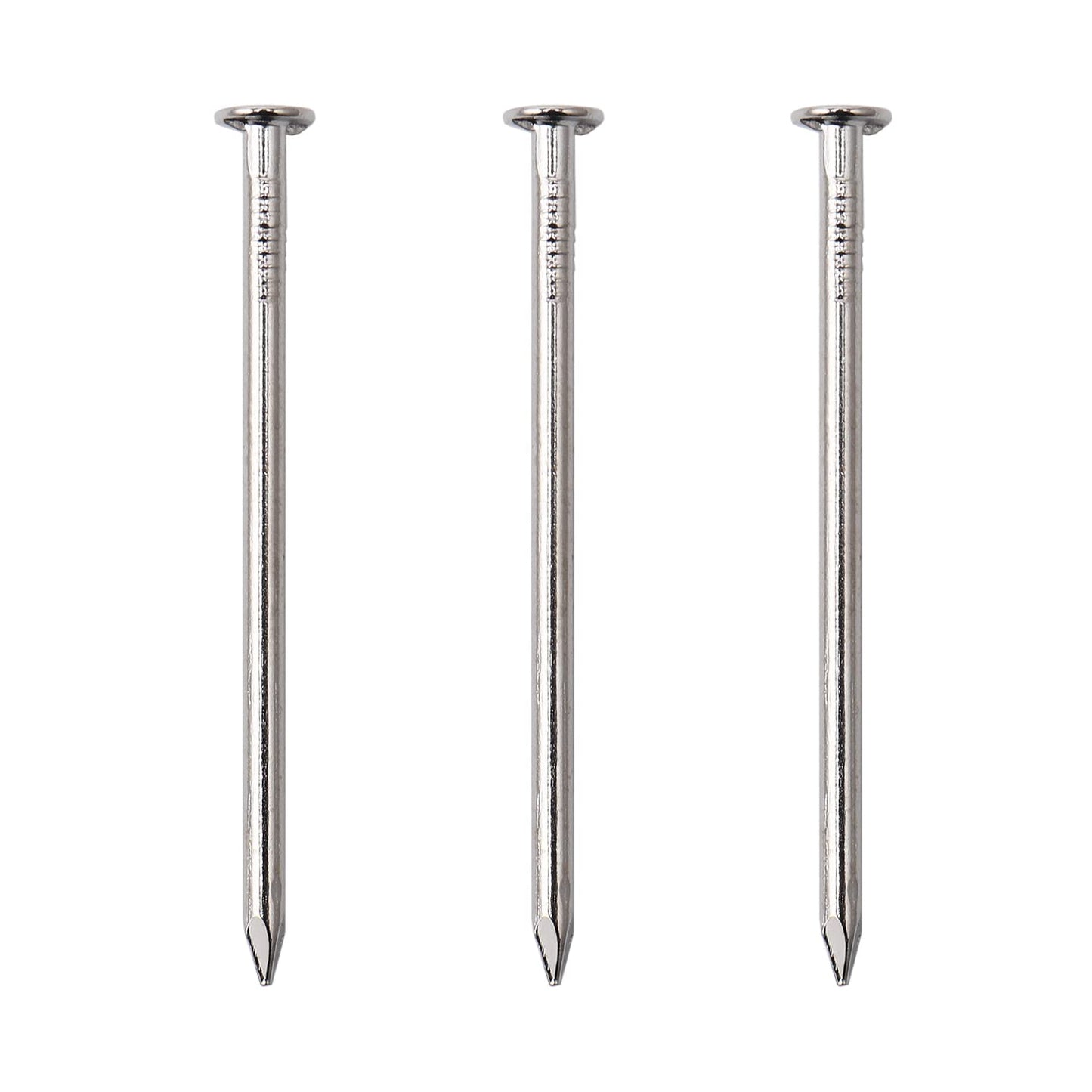120pcs Hardware Nails, 2 Inches Nickel Plated Hanging Nails, Wall Nails for Hanging, Wood Nails, Long Nails (2 in)