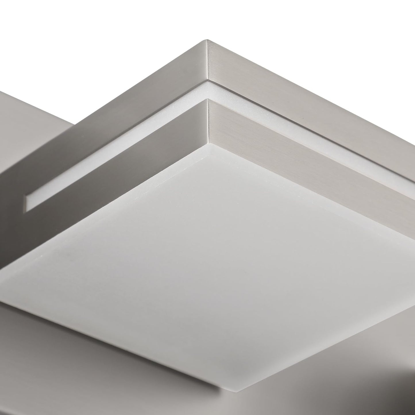 SineRise LED Bathroom Vanity Light Fixtures, 5-Light, 40-Inch, Brushed Nickel, Modern Acrylic, Non-Dimmable, Cool White 6000K