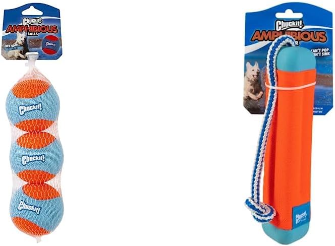 Chuckit! Amphibious Fetch Balls and Bumper Set for Dogs