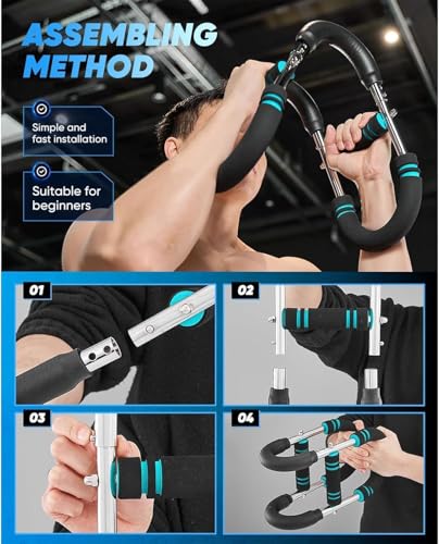 LYKAN Twister Arm Trainer, 40-100lb Adjustable Chest Workout Equipment, Arm Trainer, Twister Arm Trainer, Portable Power T...