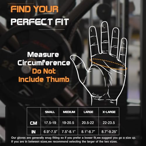 sunnex Workout Gloves for Women - Breathable Weight Lifting Gloves with Non-Slip Silicone Padding, Fingerless Gym Gloves f...