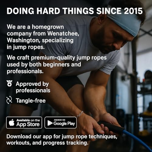 Elite Jumps Muay Thai 2.0 Weighted Jump Rope - Designed for High-Intensity Training, Muay Thai, & MMA Workouts - Heavy 1.3...