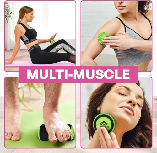Acupoint Massage Ball Therapy Set for Muscle Knots and Post-Workout - Physical Therapy Balls, Trigger Point & Yoga Therap...