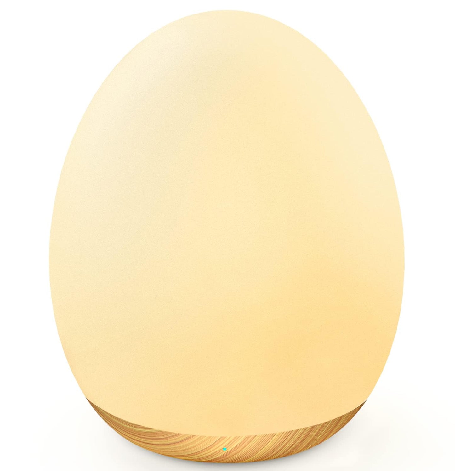 MediAcous Night Light for Kids, 7 Color Changing, Dimmable, Rechargeable, Touch Control, Wood Grain
