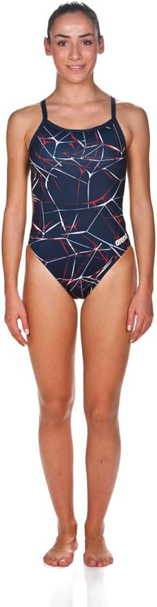 ARENA One Piece Swimsuit Women Athletic Apparel - Open Back Swimming & Training Suit - Challenge Back