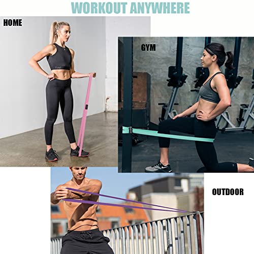 Long Resistance Bands for Working Out Women, Fabric Resistance Band, Stretch Bands for Exercise Bands Resistance Bands Set...