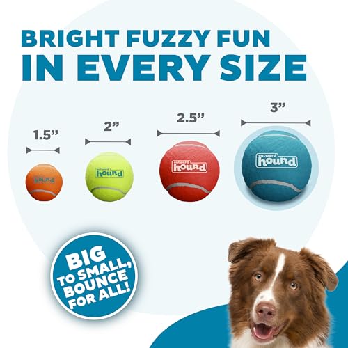 Outward Hound Squeaker Ballz – Squeaky Tennis Balls for Dogs 50 lbs and Over, Interactive Dog Toy for Fetch & Training, La...