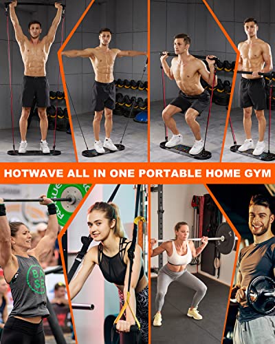 HOTWAVE Push Up Board Fitness, Portable Foldable 20 in 1 Push Up Bar at Home Gym, Pushup Handles for Floor. Professional S...