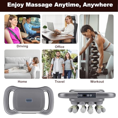 Novotechcal 28-Head Massage Gun Set, Deep Tissue Percussion Massager with 9 Modes and 9 Adjustable Intensities, Quiet Musc...