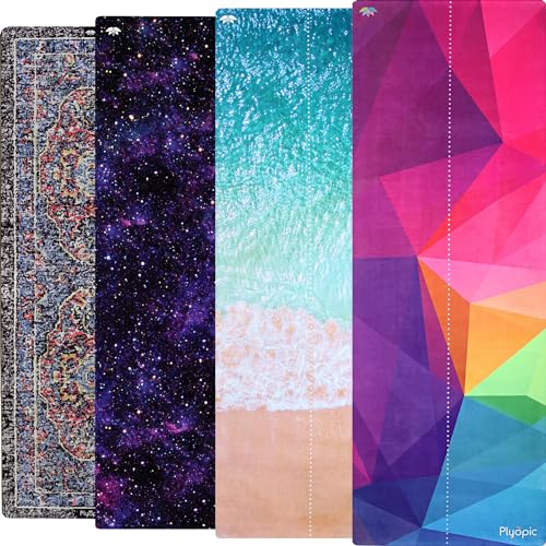 Plyopic. All In One Yoga Mat | Luxury Sweat-Grip Mat/Towel Combo | Ideal for Yoga, Hot Yoga, Bikram, Pilates, Workout & Ex...