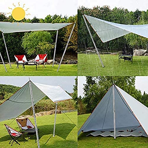 SAN LIKE Tent Pole Telescopic Adjustable tarp Poles for Camping Canopy Awning Shelter Backpacking Hiking -(Adjustable Leng...