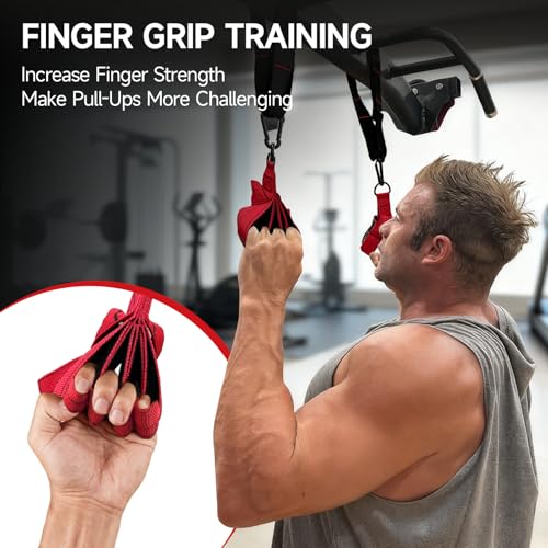 FitBeast Pull Up Ball Grips & Finger Straps Set – Grip Balls for Dead Hangs, Pull Ups, Climbing & Home Gym Training