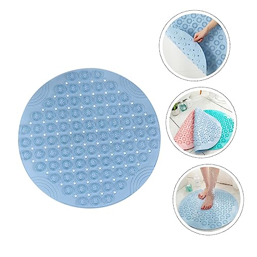 Healvian Foot Massager Bath Mat Acupressure Foot Mat Round Shower PVC Massage Pad Easy to Clean