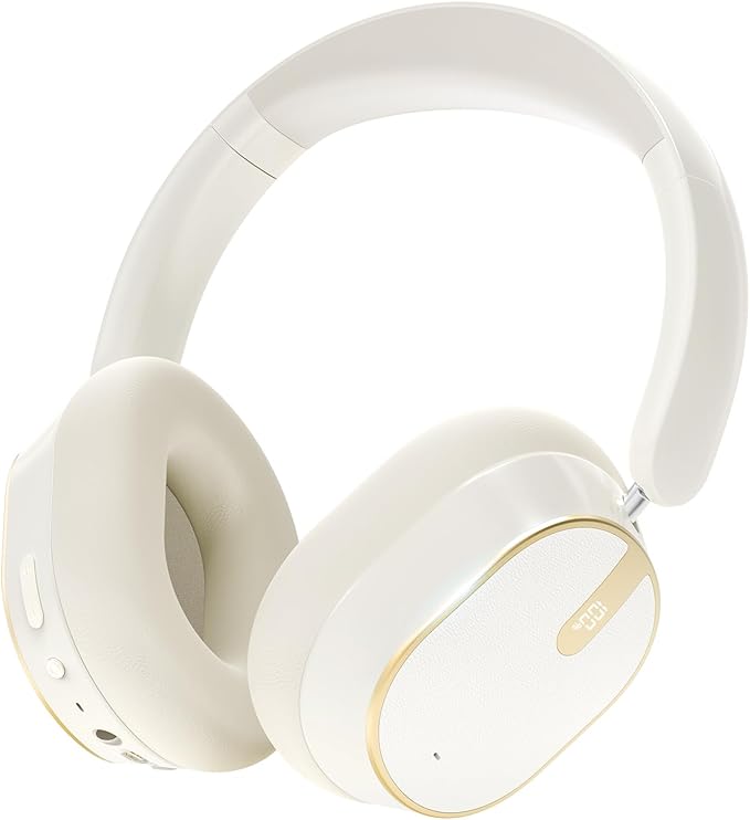 MMWOWARTS Hybrid Active Noise Cancelling Bluetooth Headphones,Bluetooth 6.0 Over Ear Wireless Headphones with 60H Playtim...