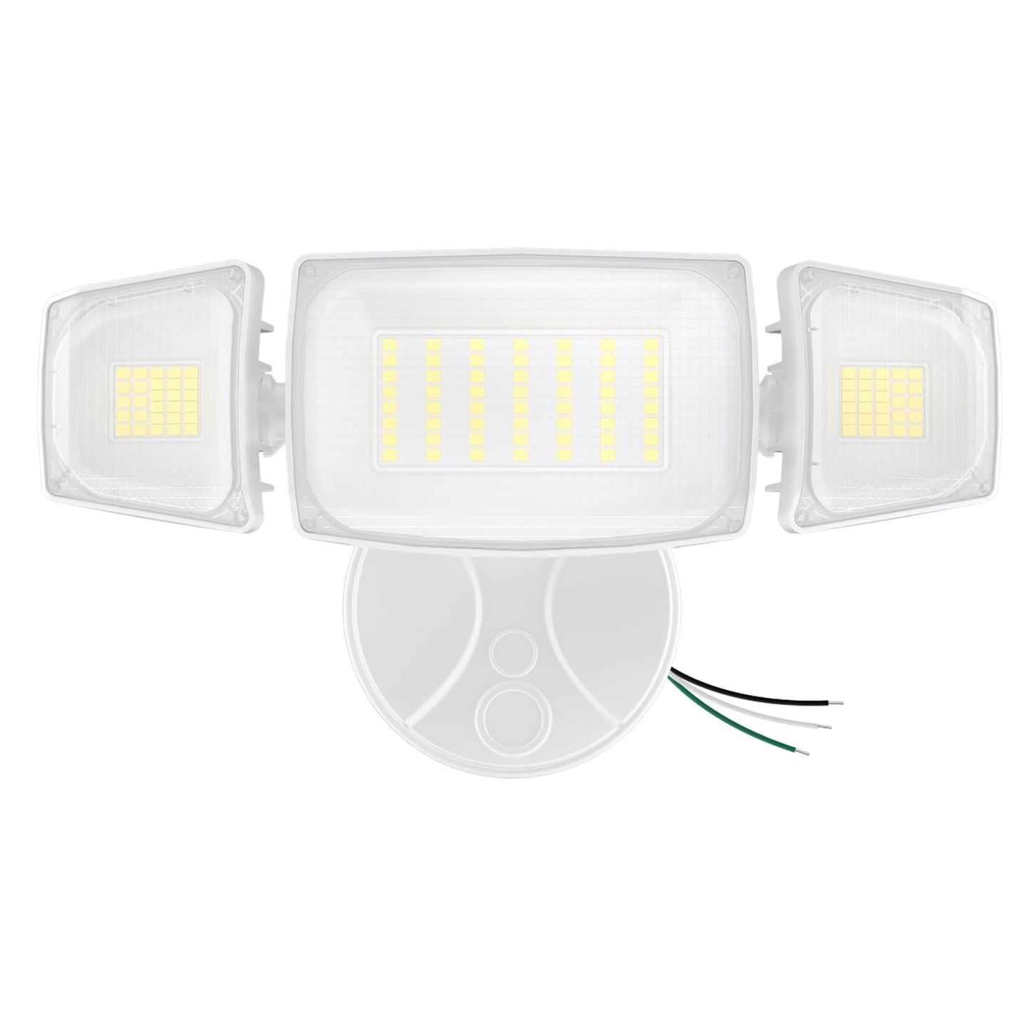 Olafus 55W Led Flood Light, 5500Lm Waterproof Security Light, 3 Adjustable Heads, 6500K, White, Model Bdb50-3