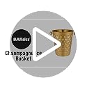 BARsics 5-Quart Metal Golden Champagne Bucket, Hammered Mirror Finish Stainless Steel Ice Bucket for Party, Wedding, Banqu...