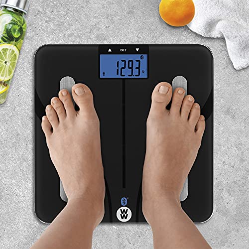Weight Watchers Scales by Conair Smart Scale for Body Weight, Digital Bluetooth Smart Bathroom Scale with Body Fat, Muscl...