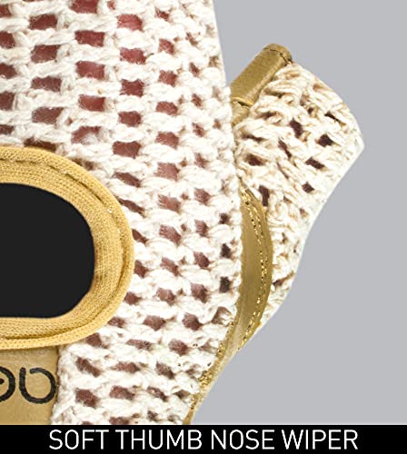 AERO|TECH|DESIGNS | Crochet Cycling Gloves | Gel Padded Palms | Natural Leather and Cotton
