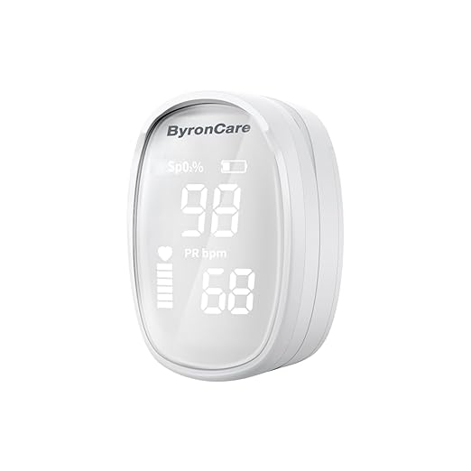 Byroncare Pulse Oximeter, O2 Pulse Oximeter Fingertip and Oxygen Monitor Fingertip, Oximeter Finger Meter With Blood Oxyge...