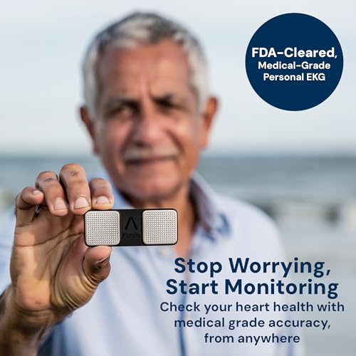 KardiaMobile 1-Lead EKG Monitor, Medical-Grade FDA-Cleared Personal Heart Monitor, Detects Normal, AFib & Arrhythmias, Unl...