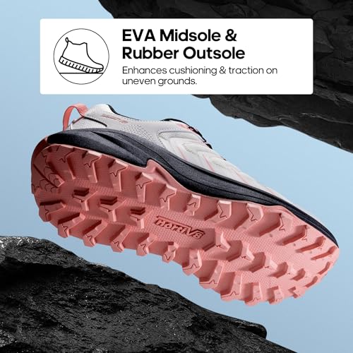 NORTIV 8 Women's Hiking Shoes Lightweight Walking Sneakers with Arch Support Outdoor Work Camping Tennis Workout Cross Tra...