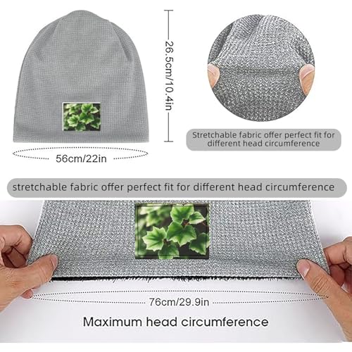 Ivy Blossoms Tree Print Lightweight Waffle Pullover Hat Men Women Winter Headwear Outdoor Camping Travel