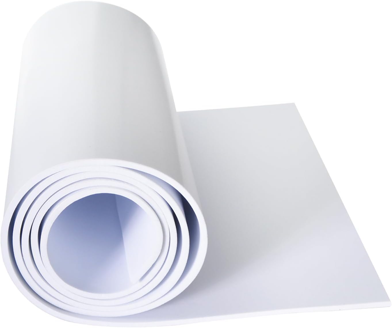 Closed Cell Neoprene Foam Rubber Sheet with Adhesive - 60 x 15 x 1/16 Inch Multi-Function Insulation, Soundproofing, and Weatherproof Foam Padding Easy Cut DIY, White