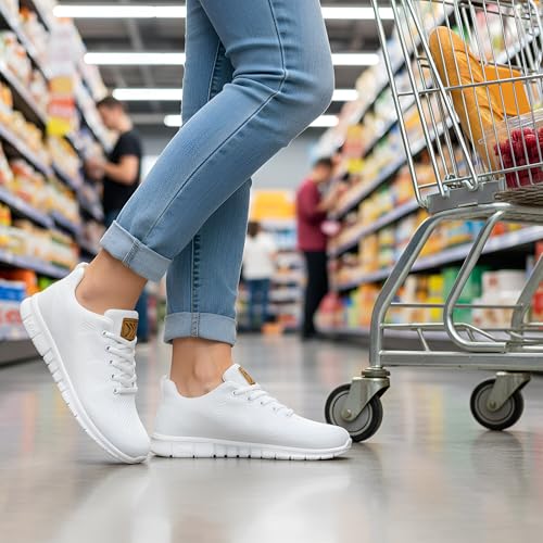 FUDYNMALC Womens Sneakers Tennis Shoes: Fashion Lightweight Non Slip Footwear for Walking Casual Travel