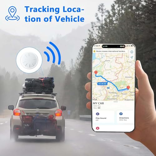 GPS Tracker for Vehicles, 2PCS Tracker Device for Vehicles Work with Find My (iOS Only), Tracking Devices for Cars Hidden ...