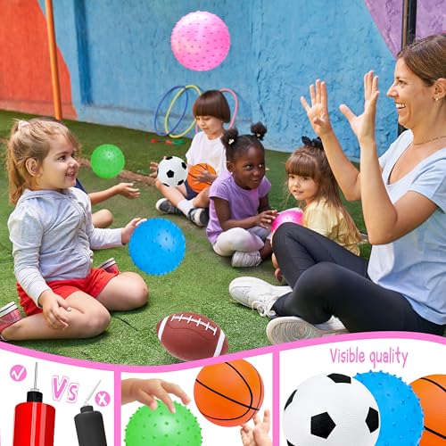 Ladwon Kids Ball, Balls for Toddlers 1-3, Set of 6 Toddler Ball, Outdoor Toy for Kids, Soft Balls for Kid, Baby Sports Bea...