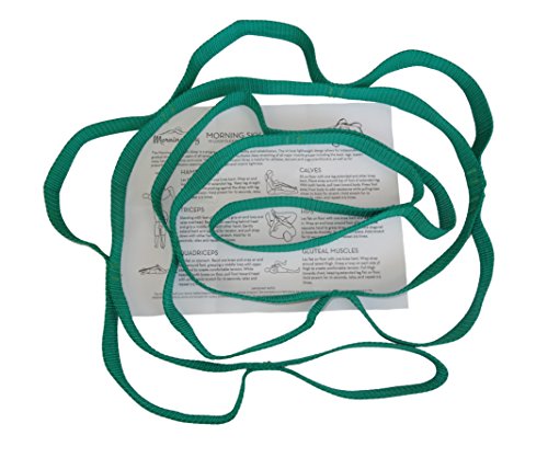 Physical Therapy Stretch Strap by Morning Sky - 10-Loop 73-inch Rehab Strap with Instructional Guide for Rehab, Stretchin...