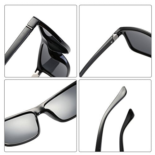 Polarized Sunglasses for Men Driving Mens Sunglasses Rectangular Vintage Sun Glasses for Men/Women