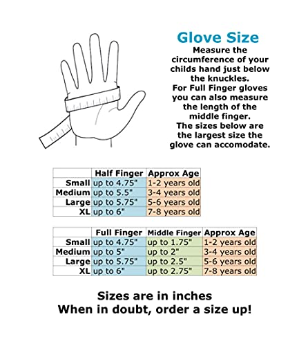 ZippyRooz Toddler & Little Kids Full Long Finger Bike Gloves
