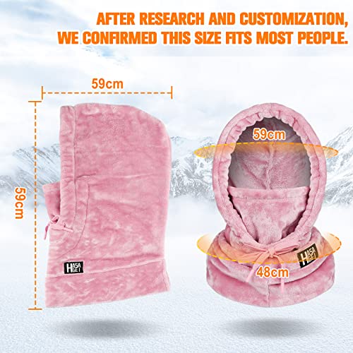 HASAGEI Ski Mask for Women Balaclava Women Men Windproof Thermal Hood Winter Neck Warmer with Plush