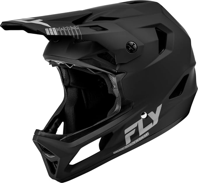 Fly Racing Rayce Full-Face Mountain Bike/BMX Helmet – ASTM F1952 DH Certified, CPSC 1203, CE EN1078, Poly-Alloy Shell, TFV...