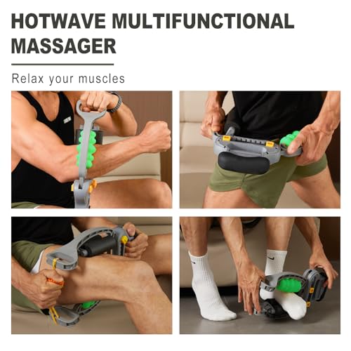 HOTWAVE Arm Massager for Pain Relief & Recovery, Adjustable Foam Roller, Trigger Point Muscle Roller for Calves&Forearm, W...