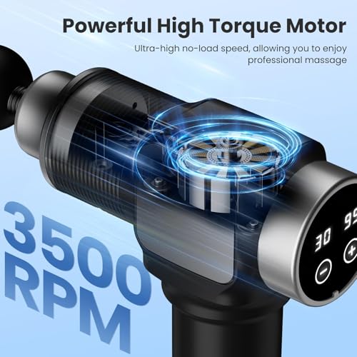 JQX Massage Gun, Deep Tissue Massager Gun for Pain Relief, Percussion Muscle Massage Gun for Athelets, Handheld Electric B...