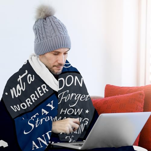 Basiole Get Well Gifts for Men After Surgery Blanket 60’’X50’’, Sympathy/Thinking of You/Inspirational/Encouragement/Feel ...