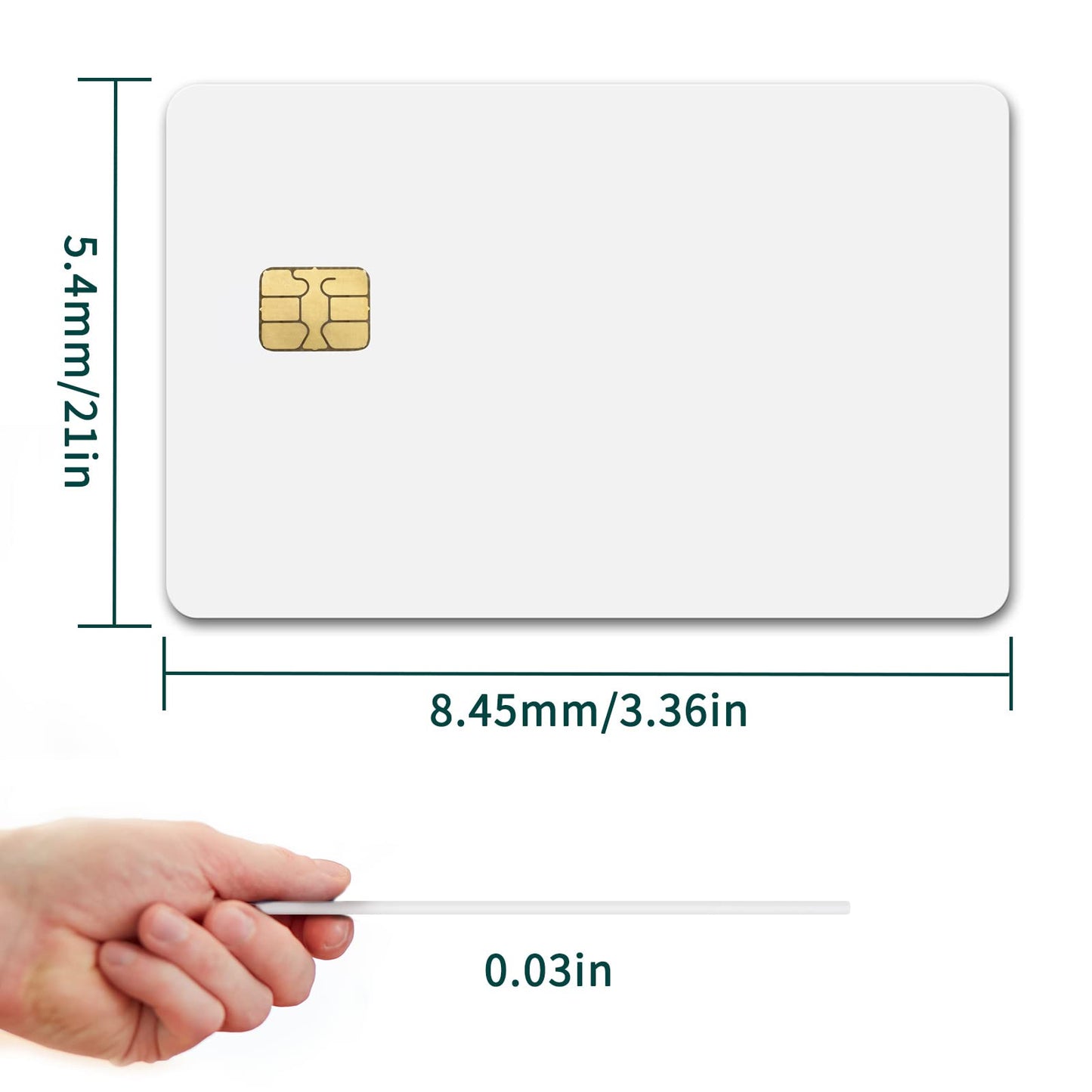 Fm4442 Contact Smart Card Chip Card For Hotel Key Card/Access Control System (20)