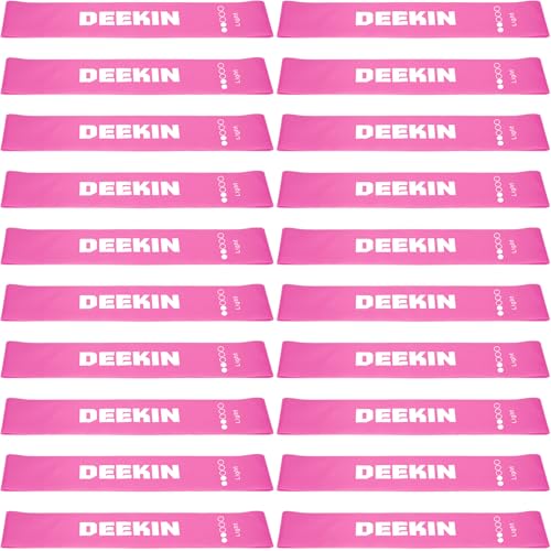 DEEKIN 20 Pcs Resistance Bands Resistance Loop Exercise Bands Exercise Equipment Elastic Drag Ring for Women and Men Home ...
