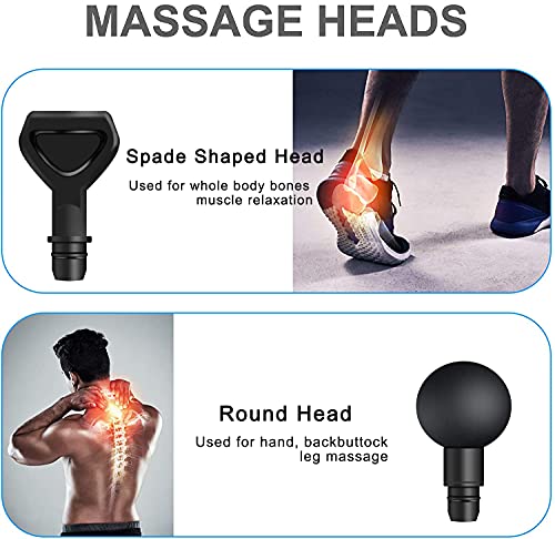 Massage Gun Attachments for Hypervolt Go, 12PCS Replaceable Massager Heads to Meet Different Needs for Deep Tissue Percuss...