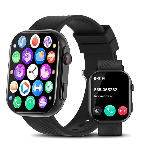 PJYUBVOR Smart Watch for Men Women (Answer/Make Calls), 2.0" Fitness Tracker with 100+ Sport Modes, Heart Rate/Sleep Monit...
