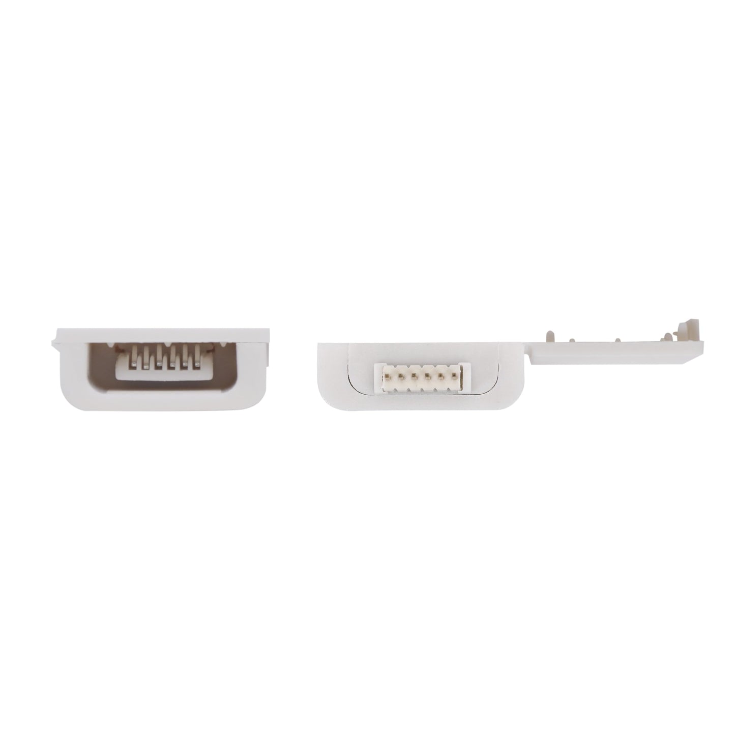 Litcessory 6-Pin to Cut-End Connector for Philips Hue/Solo Lightstrip (4 Pack, White - MICRO 6-PIN V4 / Solo Lightstrip)